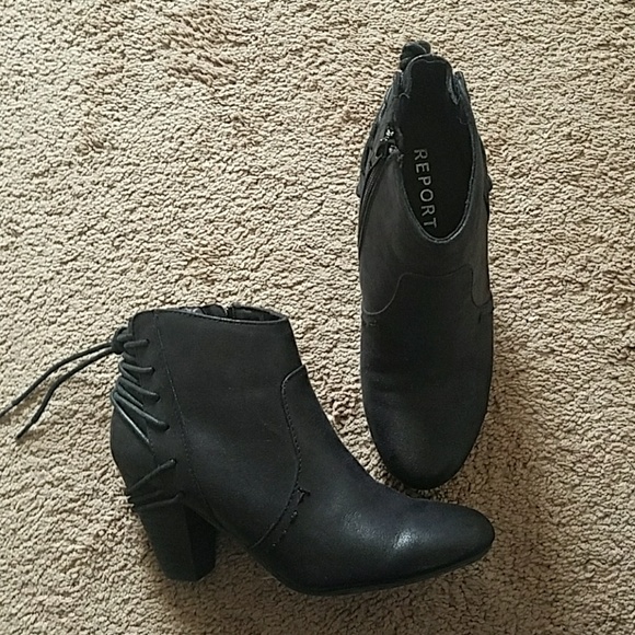 Report Shoes - Black Booties